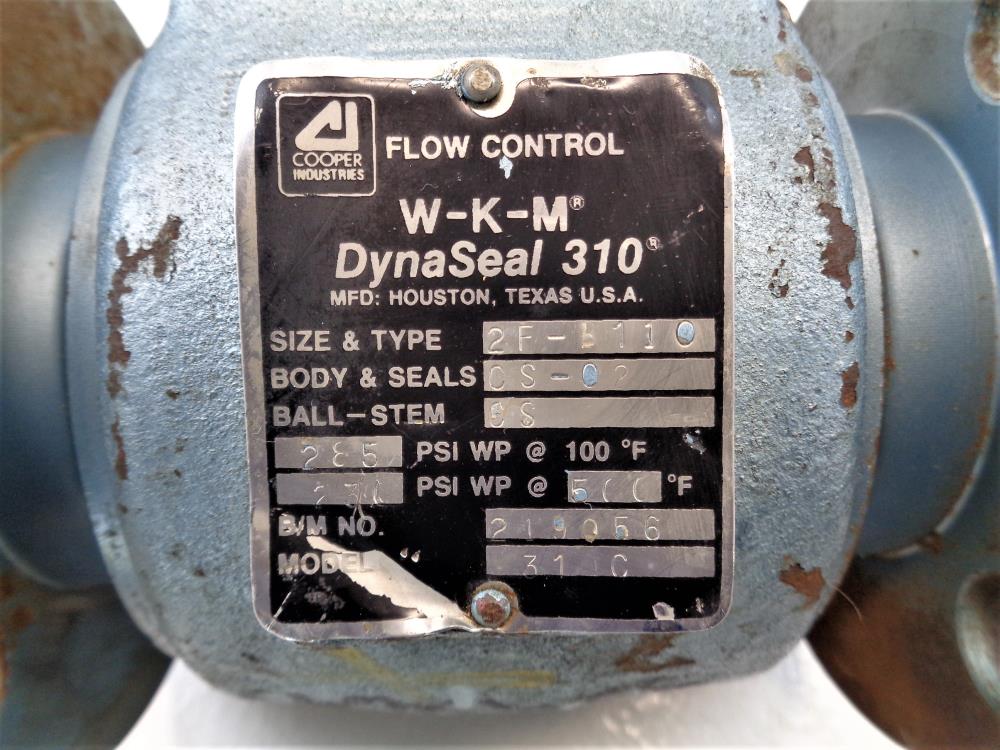 Cooper WKM DynaSeal 310C Ball Valve, 2" Flanged, Carbon Steel 2F-B110
